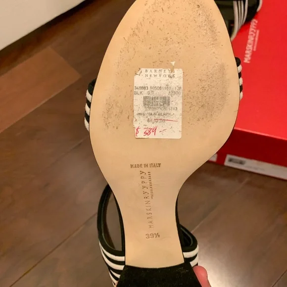 Marskinryyppy 9 Black Winona II Suede Sandals - Picture 6 of 7